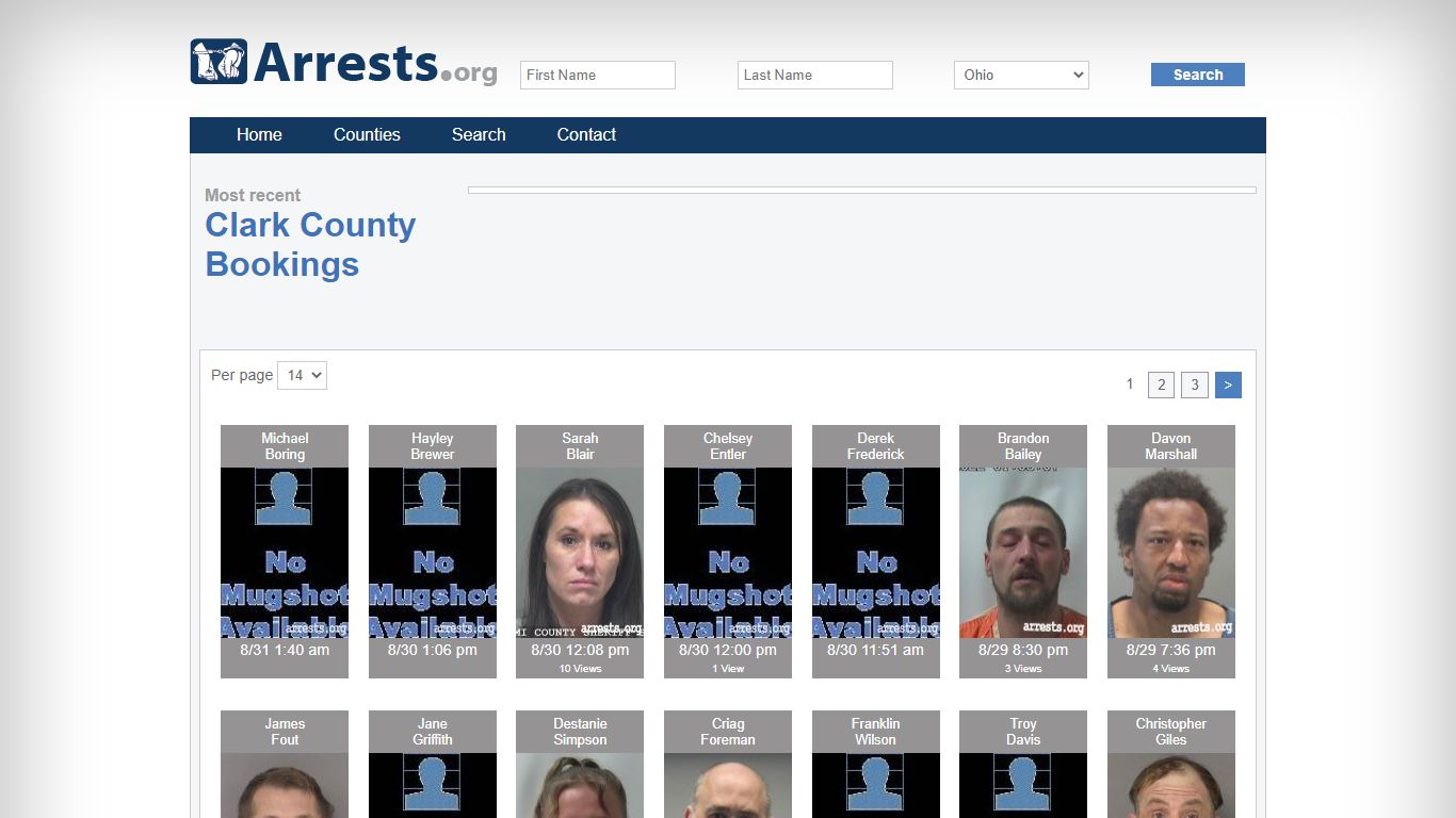 Clark County Arrests and Inmate Search